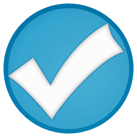 Check icon blu